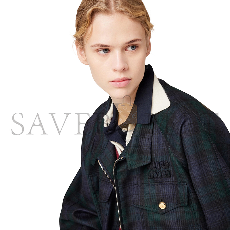 M1v M1v plaid blouson jacket ml943